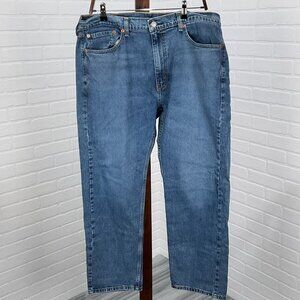 Levis 505 Men Jeans 38Wx30L ACT 37x29‎ Blue Straight Leg PC9-00505-1936 Stretch